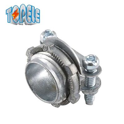 Zinc Die Cast OEM 3/4 "Clamp Type Connector Romex Kabel Konektor Untuk Kabel Kawat