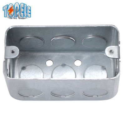 1 Gang kotak persimpangan listrik persegi panjang baja galvanis 2x4 Inch