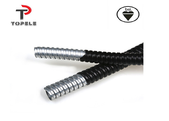 Saluran Fleksibel Dan Fittings Pvc Lapisan Gi Saluran Fleksibel