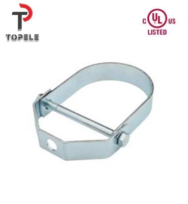Gelang pipa clevis yang dapat disesuaikan dilapisi seng untuk kabel suspensi
