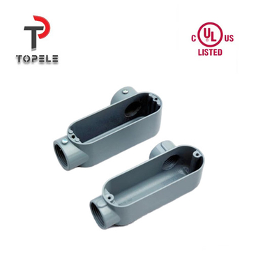 1/2 " UL Daftar Rigid Conduit Body LL / LR / LB / C / T Tipe Aluminium Tipe NTP