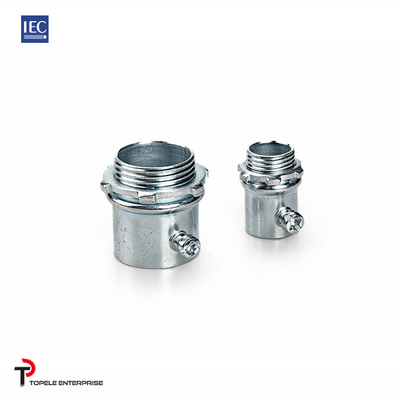 25mm 32mm IEC 61386 Set Konektor Emt Jenis Sekrup Perak Seng