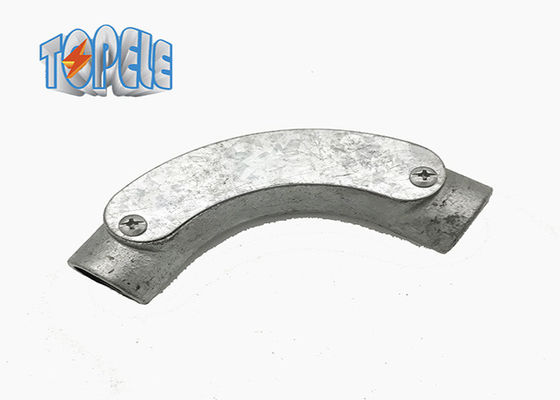 ISO Sertifikat BS4568 Saluran 20mm 25mm Elbow Malleable Iron Inspection Bend