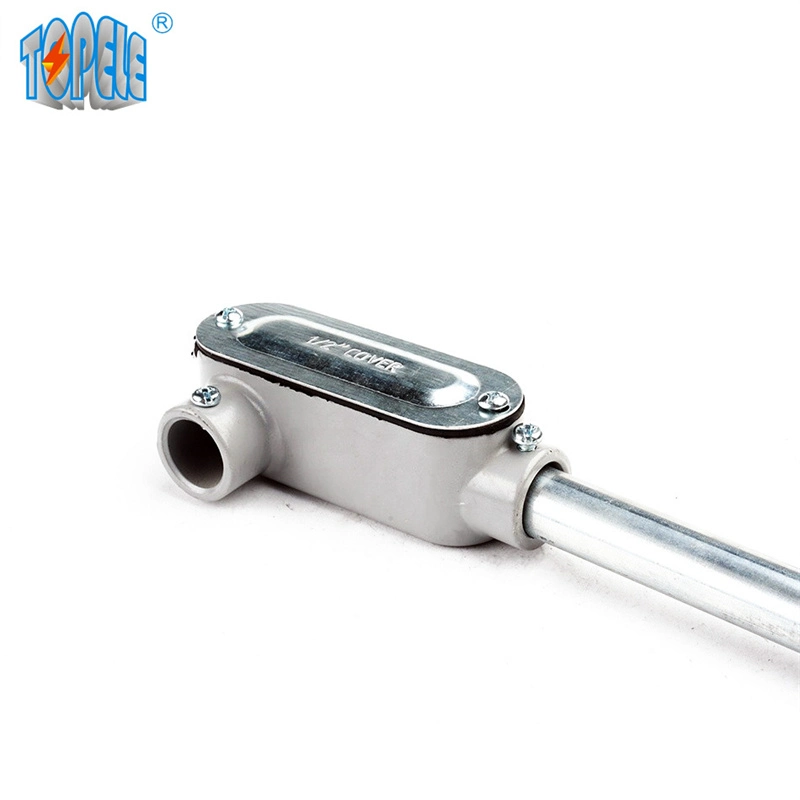 Lr/Ll/C/T/Lb Threaded Rigid Aluminium Conduit Body With Cover 0